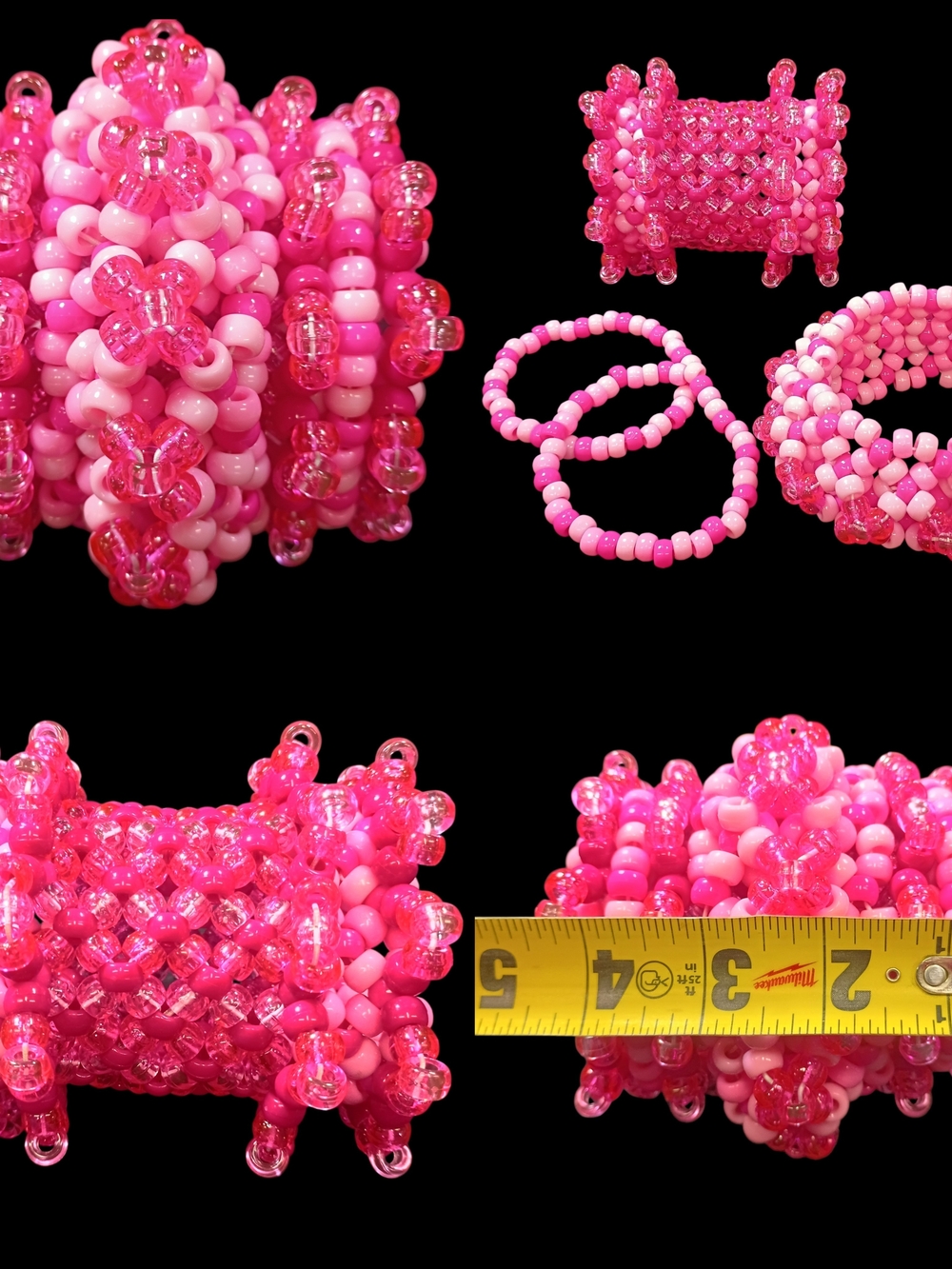 Bubblegum Carousel - Rotating Cuff - Kandi Bracelet - EDM Rave Festival Jewelry